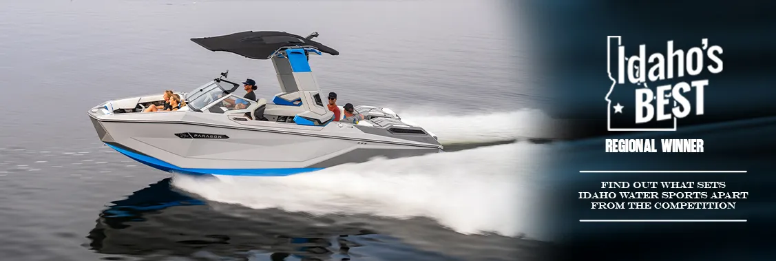Idaho's Best Regional Boat Dealer 2025 and 2026 award - community-voted recognition for Idaho Water Sports